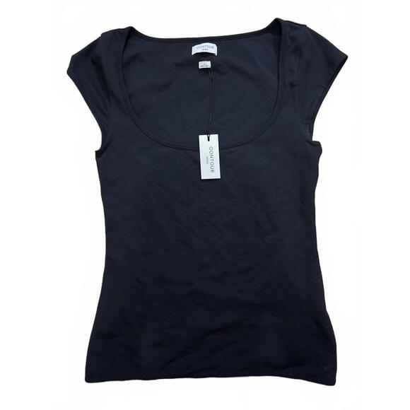 Contour Aritzia Quantum Black Women's Top Size L - Picture 1 of 4
